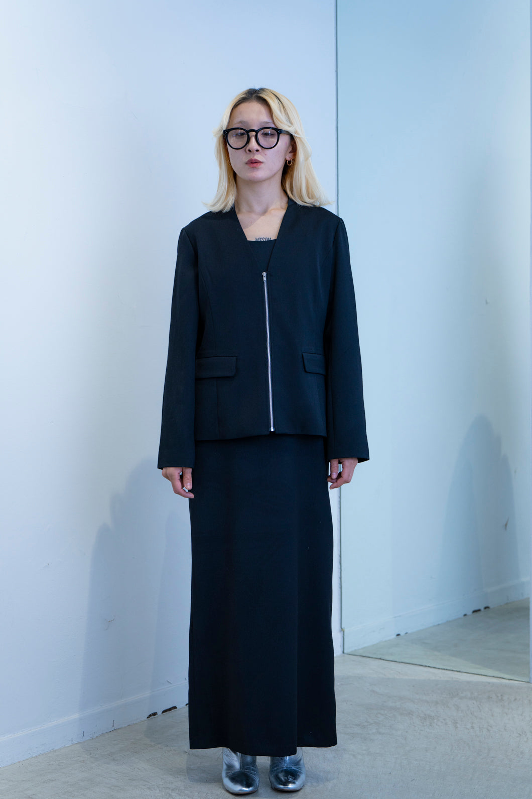 KH / separated wool jacket (black)