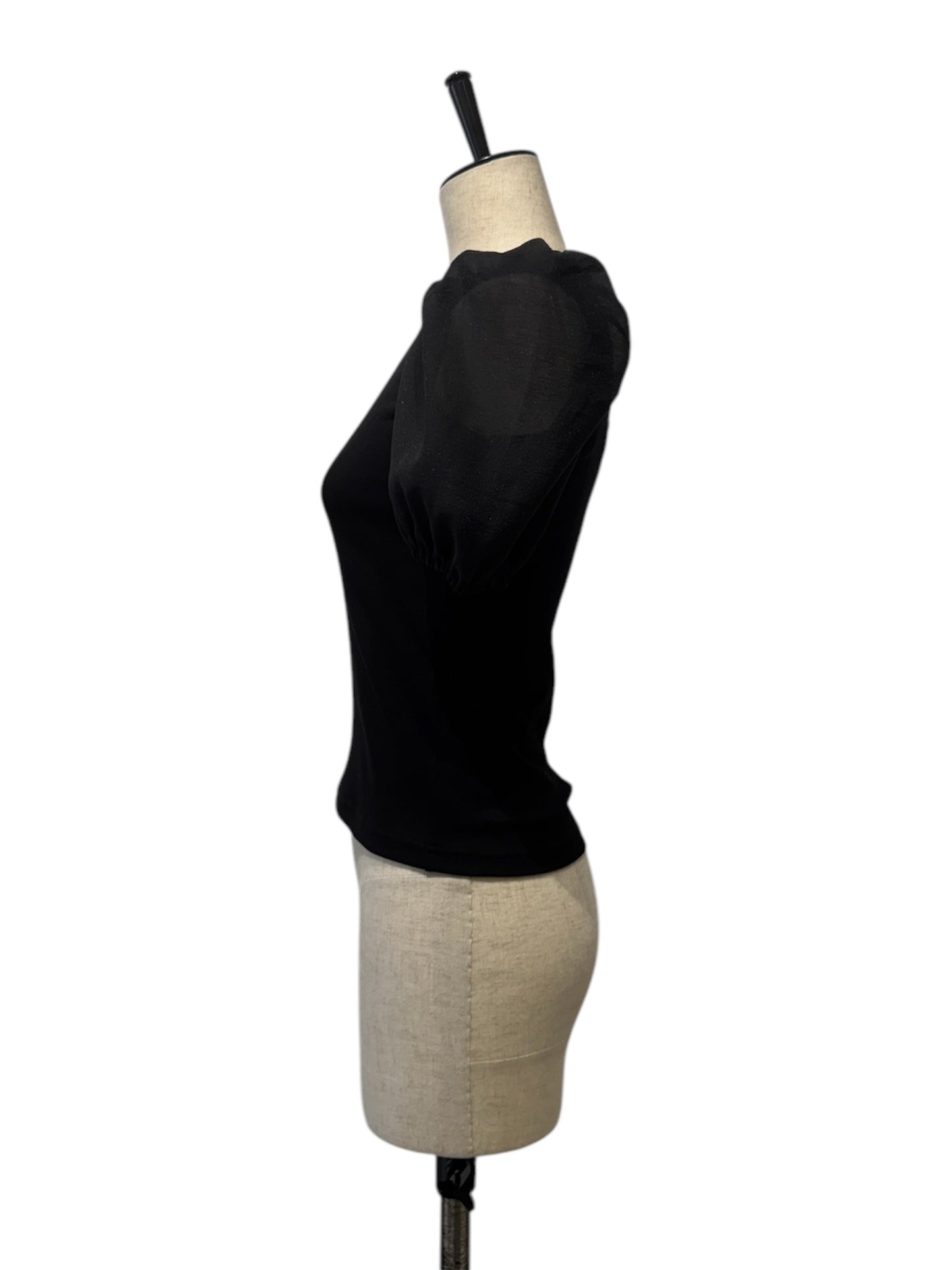 G.V.G.V / D-ring puffsleeve tops (black)