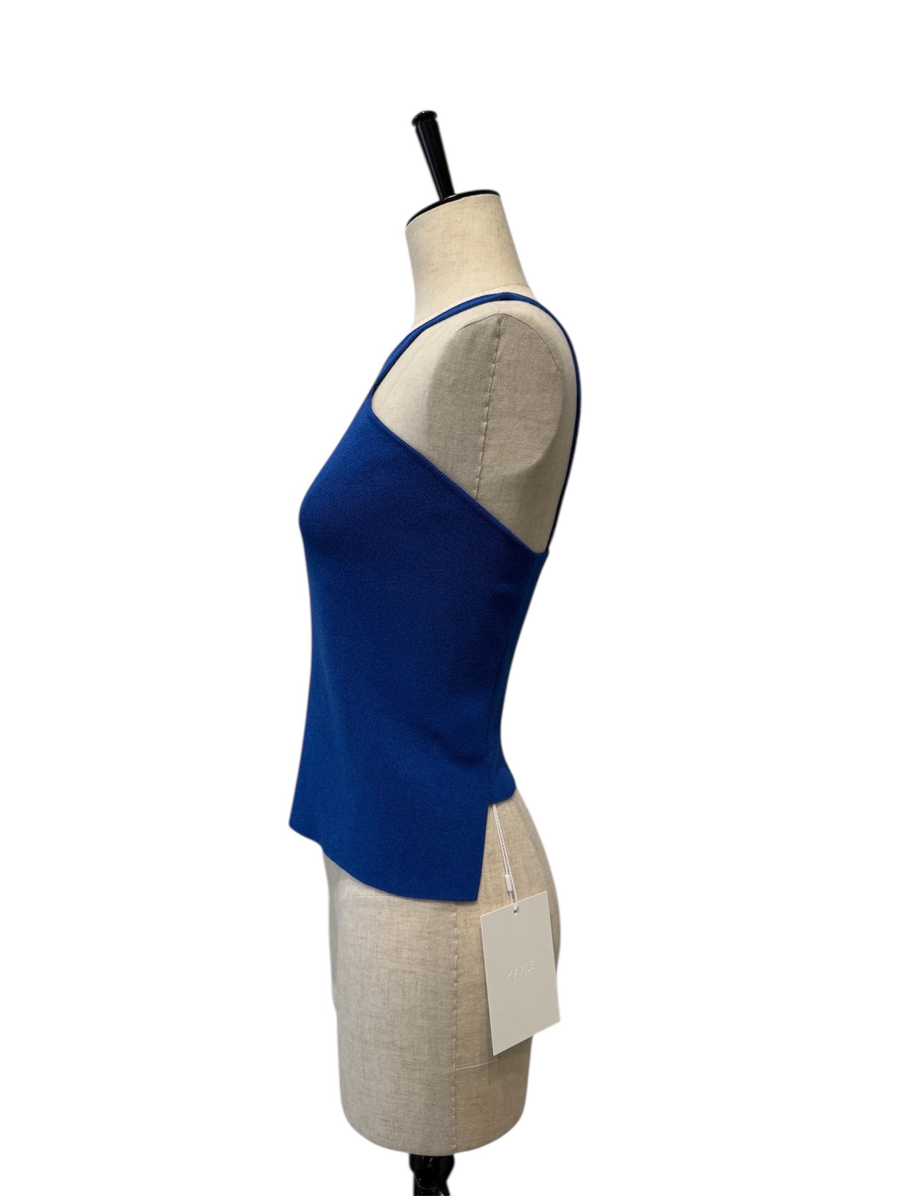 KAYLE / WASHI KNIT TANK TOP(WHITExBLACK) – KH shop
