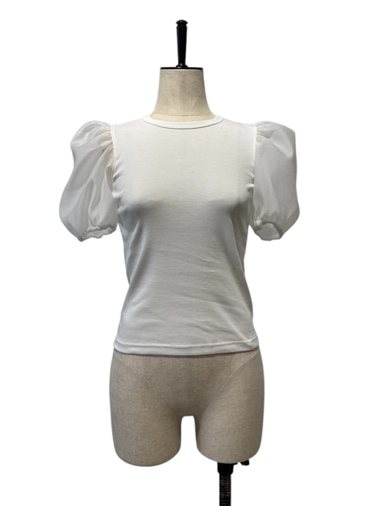 G.V.G.V / D-ring puffsleeve tops (white)