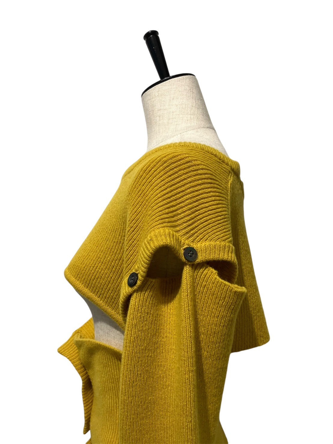 KAYLE / Wool Short Knit Waist Warmer set (mustard)