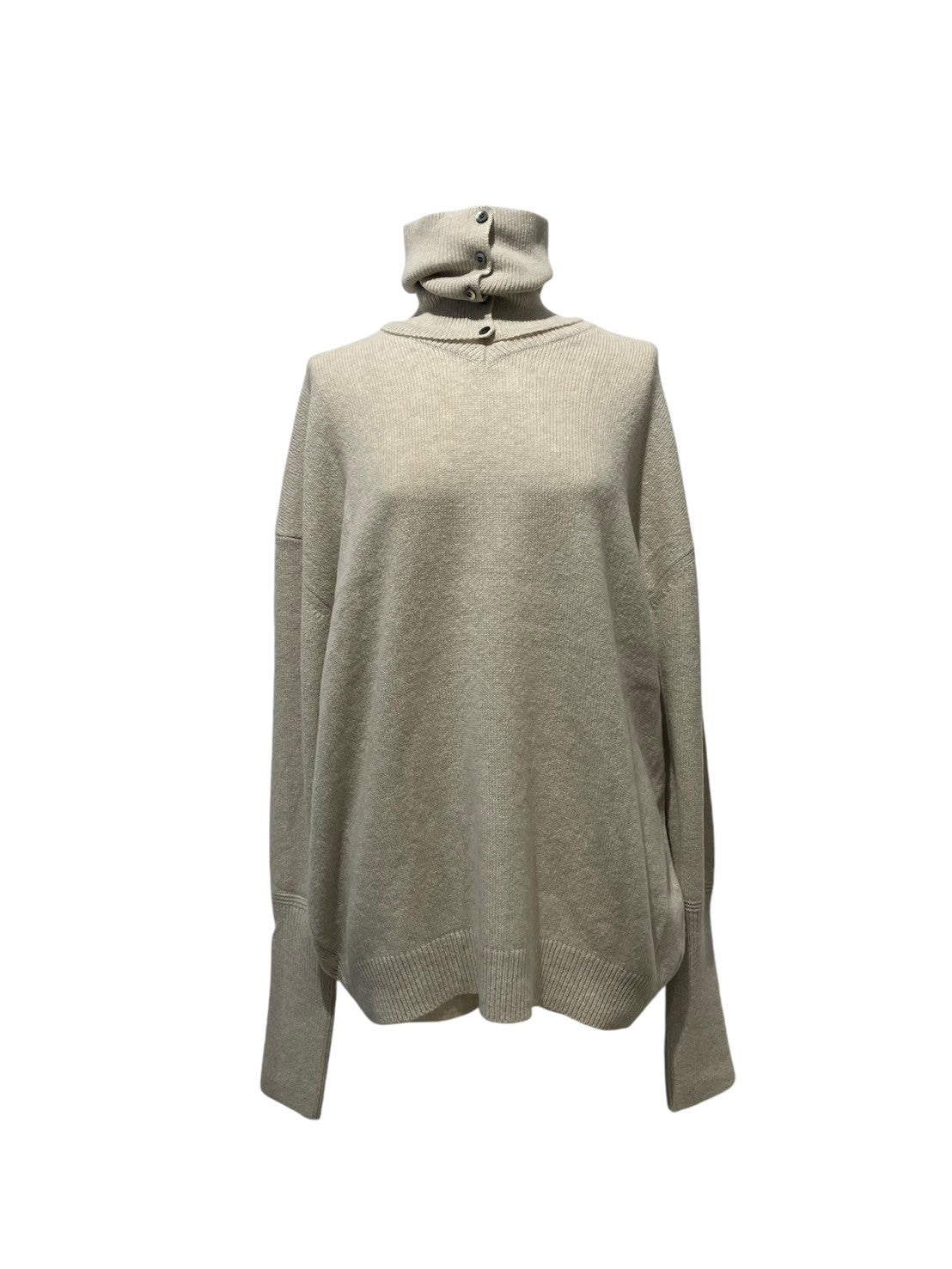 KAYLE / Wool Knit P/O Neck Wamer set (sand)