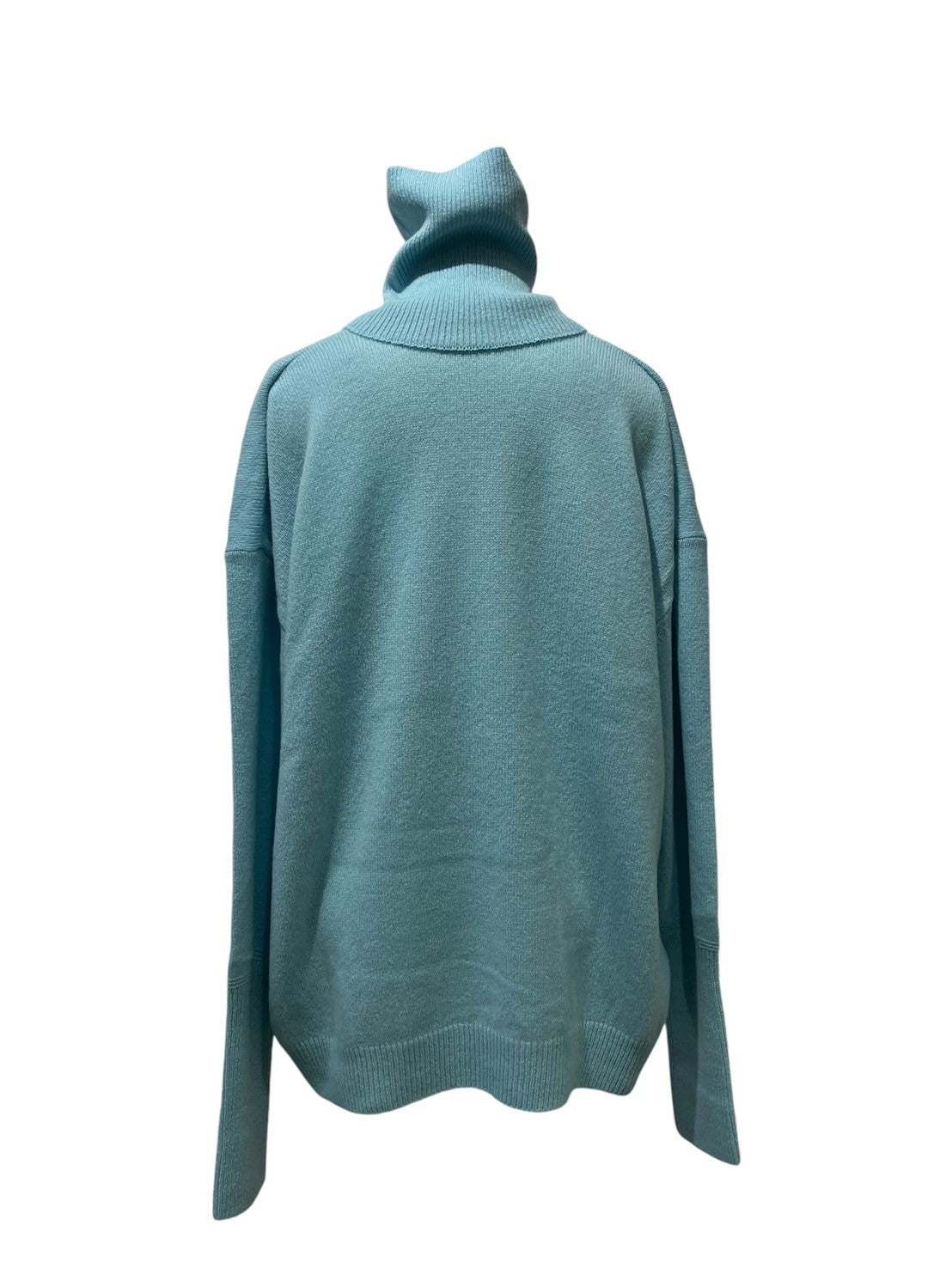 KAYLE / Wool Knit P/O Neck Wamer set (cyan)