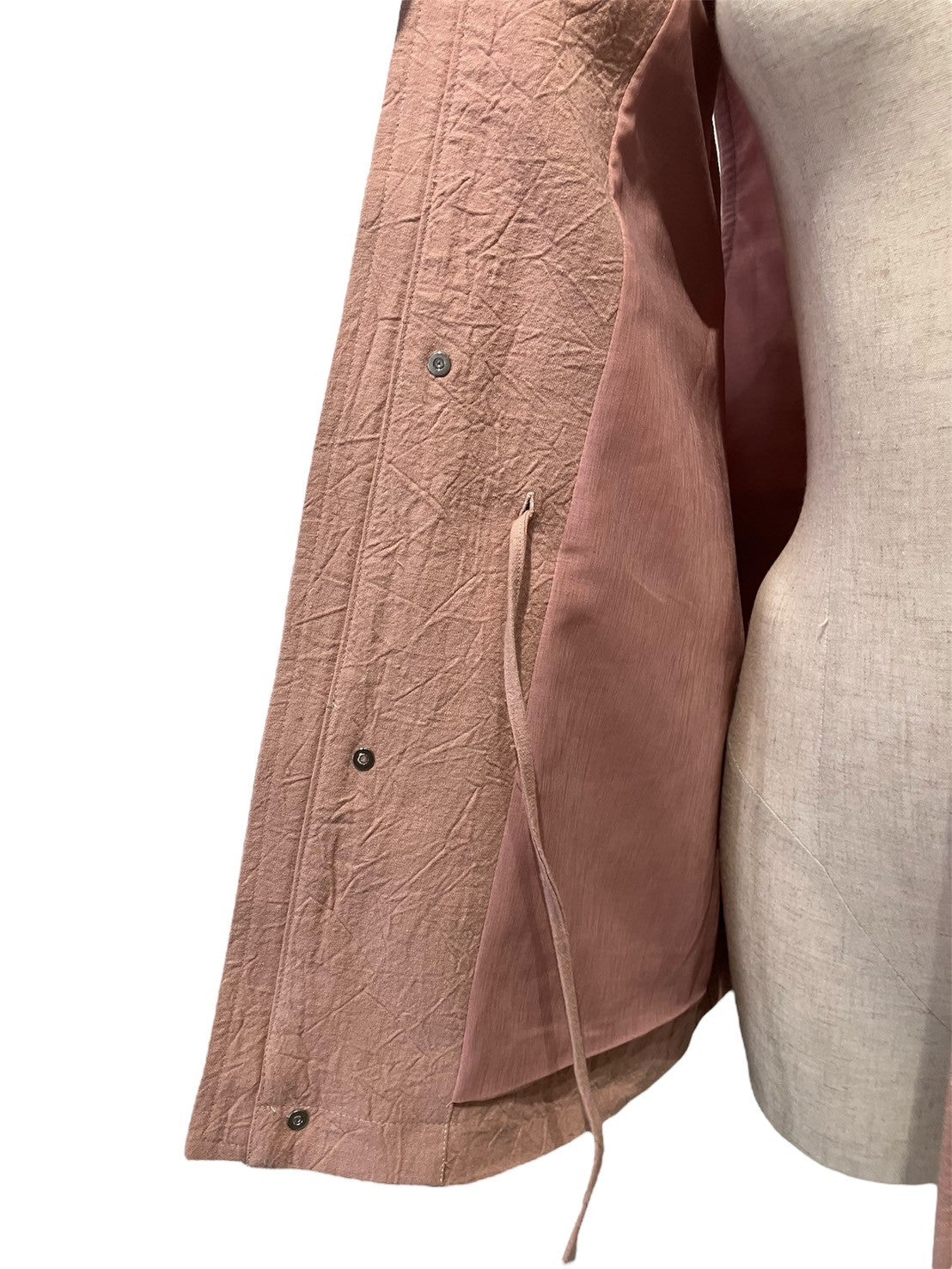 BELPER / Washed Linen vest ( pink )