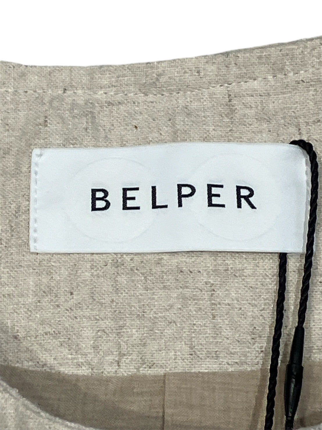 BELPER / Washed Linen vest ( beige )