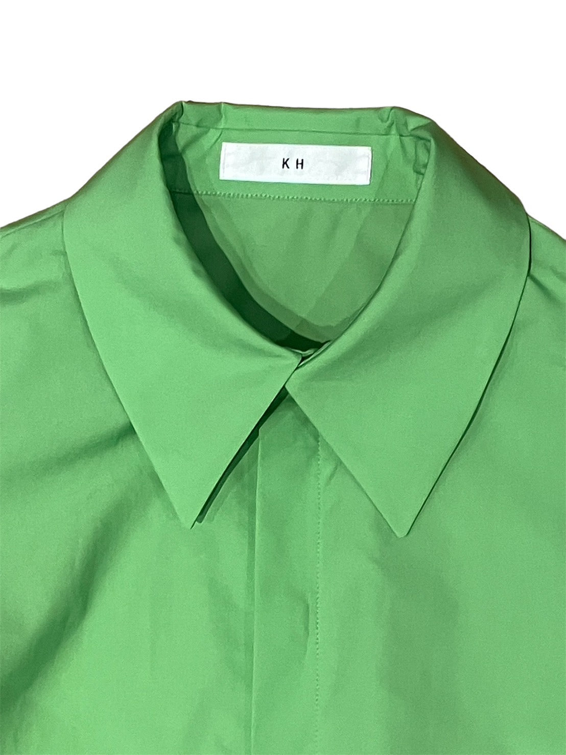 KH / straight shirt (apple green)